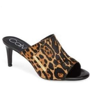 Calvin Klein Carine Genuine Calf Hair Mul
